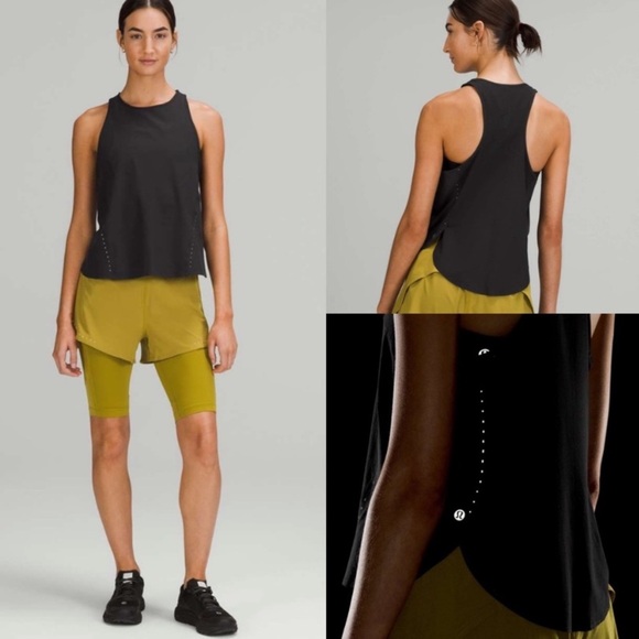 Lululemon Lightweight Stretch Running Tank Top in Black Size 6 - Picture 1 of 12